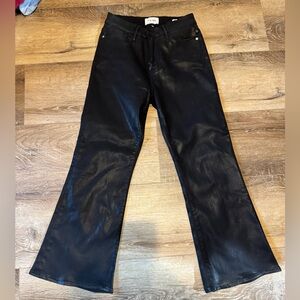 FRAME La Petite Black Waxed Denim Jeans – Size 29